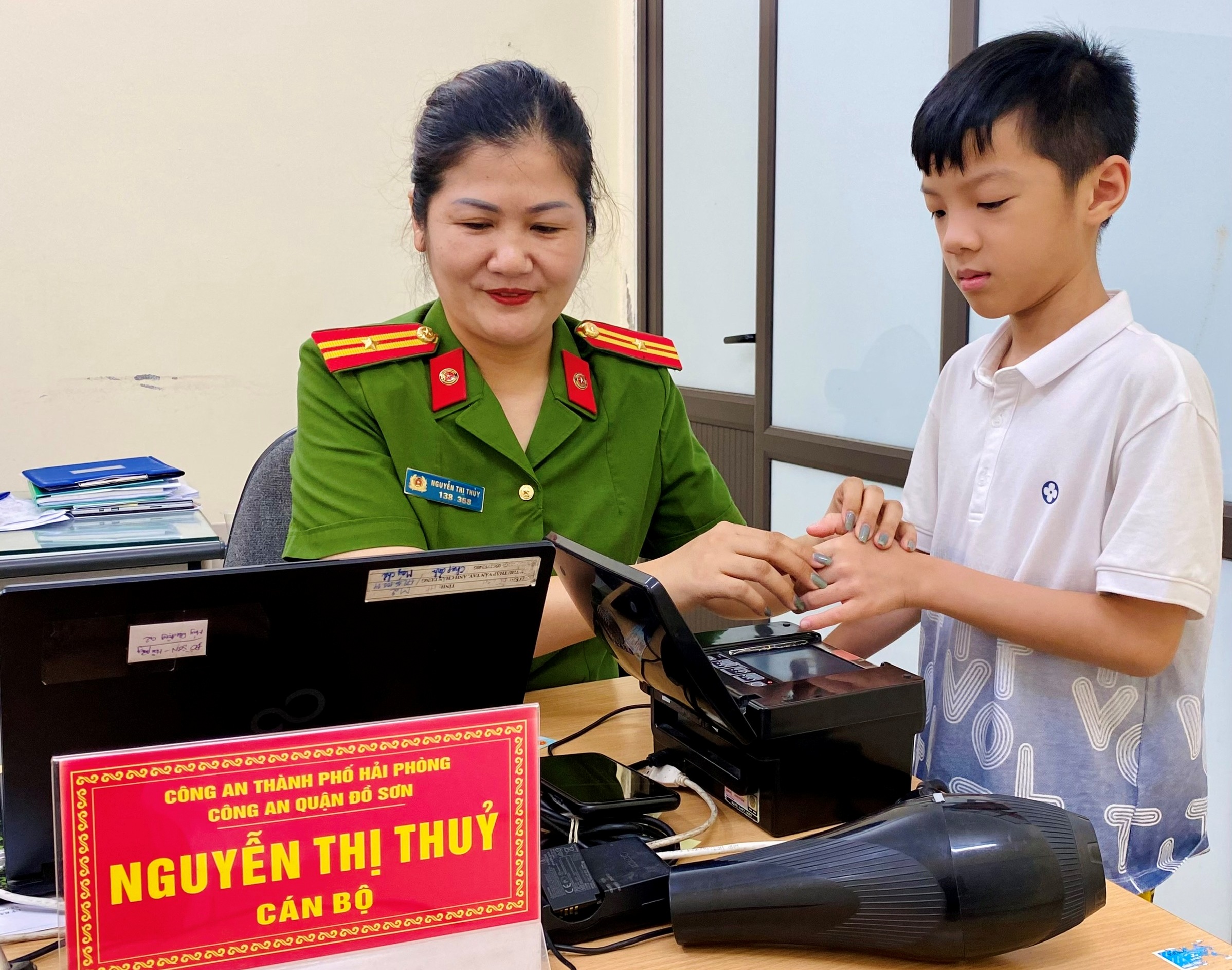 Công an quận Đồ Sơn: Cấp gần 500 thẻ căn cước mới cho công dân trên địa bàn